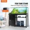Koduva VEVOR akvariumo stovas, 75 gal. žuvų akvariumui, 52 x 19,7 x 32,3 col., su spinta, juodas