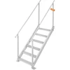VEVOR Aliumininės prieplaukos kopėčios, reguliuojamas aukštis 109,2-129,5 cm, 6 pakopos