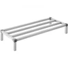 Koduva VEVOR aliuminis dunnage stelažas, 48 x 20 col., komercinis grindų stelažas, 8 col. nuo grindų