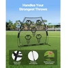 VEVOR Amerikietiško futbolo treniruočių metimo tinklas, 2133.6 x 2133.6 mm, su 5 taikinio kišenėmis