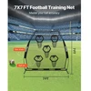 VEVOR Amerikietiško futbolo treniruočių metimo tinklas, 2133.6 x 2133.6 mm, su 5 taikinio kišenėmis
