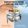 VEVOR Atverčiamas „chafing dish“ komplektas, 6 qt, 2 vnt., nerūdijančio plieno