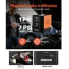 VEVOR Automobilių dūmų mašina nuotėkio detektorius SD701, DC 12V, juoda, oranžinė
