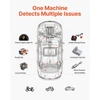 VEVOR Automobilių dūmų mašina nuotėkio detektorius SD701, DC 12V, juoda, oranžinė