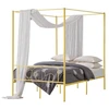 VEVOR Baldakiminė lovos rėmas, metalinė, auksinė, Full, SSHGC-05