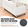 Koduva VEVOR baldų vežimėlis, 1000 lbs keliamoji galia, 2 vnt., 18 x 30", su 8 x 3" PP pasukamais ratukais