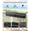VEVOR Balkono pakabinamas staliukas, 12 x 48 col. sulankstomas turėklų stalas, 50 lb, tinka 1"–4,3" turėklams