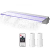 VEVOR Baseino krioklio latakas, 36,2 x 3,2 x 8,1 col., 17 spalvų LED, su nuotolinio valdymo pultu