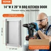 Koduva VEVOR BBQ prieigos durelės 355x508 mm, nerūdijančio plieno, įleidžiamos, su rankena