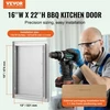VEVOR BBQ prieigos durelės, 407 x 559 mm, viengubos, nerūdijančio plieno, įleidžiamos