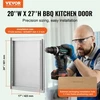 VEVOR BBQ prieigos durelės, 508 x 686 mm, nerūdijančio plieno, įleidžiamos, su rankena