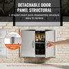 Koduva VEVOR BBQ prieigos durelės 787 x 609 mm, dvigubos lauko virtuvės durelės, nerūdijančio plieno įleidžiamos