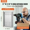 Koduva VEVOR BBQ prieigos durys, 610 x 431 mm, nerūdijančio plieno, įleidžiamos, su rankena, ventiliacija ir kabliu