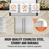 VEVOR BBQ prieigos durys, 660x610 mm, dvigubos, nerūdijančio plieno