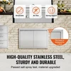 Koduva VEVOR BBQ prieigos durys, 762x532 mm dvigubos lauko virtuvės durys, nerūdijančio plieno įleidžiamos durys