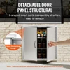 Koduva VEVOR BBQ prieigos durys, 790 x 790 mm, dvigubos, nerūdijančio plieno
