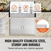 Koduva VEVOR BBQ prieigos durys, 990x660 mm dvigubos lauko virtuvės durys, nerūdijančio plieno įleidžiamos durys