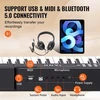 VEVOR BD-881D pusiau pasvertas skaitmeninis pianinas, 88 klavišai, juodas