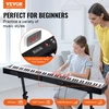 VEVOR BD-881D pusiau pasvertas skaitmeninis pianinas, 88 klavišai, juodas