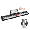 VEVOR BD-881D pusiau pasvertas skaitmeninis pianinas, 88 klavišai, juodas