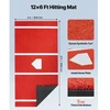 VEVOR Beisbolo smūgiavimo kilimėlis, 366 x 183 cm, raudonas