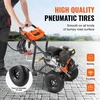 VEVOR Benzininis aukšto slėgio plovimo įrenginys, 3500 PSI, 10 l/min, su aliumininiu siurbliu ir 5 antgalių rinkiniu