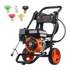 VEVOR Benzininis aukšto slėgio plovimo įrenginys, 3400 PSI, 2,6 GPM, su aliuminio siurbliu, 5 purkštukų rinkiniu
