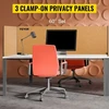 VEVOR Biuro stalo pertvara 60'' privatumo panelė, 3 panelių akustinė pertvara, geltona