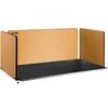 VEVOR Biuro stalo pertvara 60'' privatumo panelė, 3 panelių akustinė pertvara, geltona