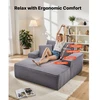 Sofa VEVOR Chaise lounge kėdė 1240 mm, pilka