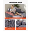 Sofa VEVOR Chaise lounge kėdė 1240 mm, pilka