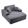 Sofa VEVOR Chaise lounge kėdė 1240 mm, pilka