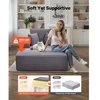 Sofa VEVOR Chaise lounge kėdė 8035, pilka, 1380 x 1500 x 700 mm