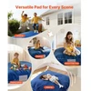 VEVOR Crash pad vaikams, 1500 x 1500 mm, su putų blokais ir plaunamu užvalkalu
