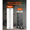Koduva VEVOR daugiafunkcė sulankstoma kopėčios, 7-in-1, 4 sekcijų, 4,7 m, 149,7kg
