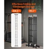 Koduva VEVOR daugiafunkcės sulankstomos kopėčios, 7 viename, 19 ft, 330 lbs