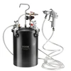 Koduva VEVOR dažų slėgio bakas, 15 l, 60 psi, plieno, su purškimo pistoletu