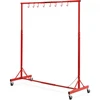 VEVOR Dažymo stovas, reguliuojamas 5–7 ft aukštis, 66 lbs talpa, 8 kabliukai, 4 pasukami ratukai