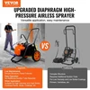 Koduva VEVOR diafragminis beorinis dažų purkštuvas, 1700 W, 3000 psi, su prailginimo strypu