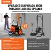 Koduva VEVOR diafragminis beoris dažų purkštuvas, 1100 W, 2000 psi, su prailginimo strypu