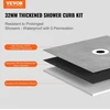VEVOR Dušo bortelio rinkinys, 1828 x 1828 mm, su 50,8 mm PVC centrine flanše ir 101,6 mm nerūdijančio plieno grotelėmis