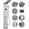 VEVOR Dušo panelė 8004FL, 6 režimai, LED, 304 nerūdijantis plienas