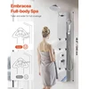VEVOR Dušo panelė bokšto sistema, sidabrinė, 124 cm, 7016FL