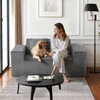 Koduva VEVOR dviaukštė sofa, 160 cm, pilka, 2 vietų