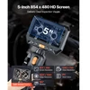 VEVOR Dviejų objektyvų artikuliuojamas boreskopas su šviesa, 6,2 mm, 5" HD IPS, 8x priartinimas, 1,5 m kabelis