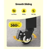 VEVOR Dvigubai sulankstomi apsauginiai vartai, užrakinami žirkliniai vartai su 360° pasukamais ratukais, 320 × 160,5 cm