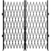 VEVOR Dvigubai sulankstomi apsauginiai vartai, plieniniai, juodi