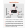 VEVOR Dvigubos baterijos izoliatoriaus rinkinys, 12 V 80 A, 13,3 mm² (6 AWG), VSR relė su voltmetru ir LCD