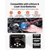 VEVOR Dvigubos baterijos izoliatorius, 12 V 140 A, rankinis ir automatinis VSR relė su LCD ekranu