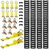 Koduva VEVOR E-Track tvirtinimo bėgių rinkinys, 4 vnt., 2,3 m, 26 dalių